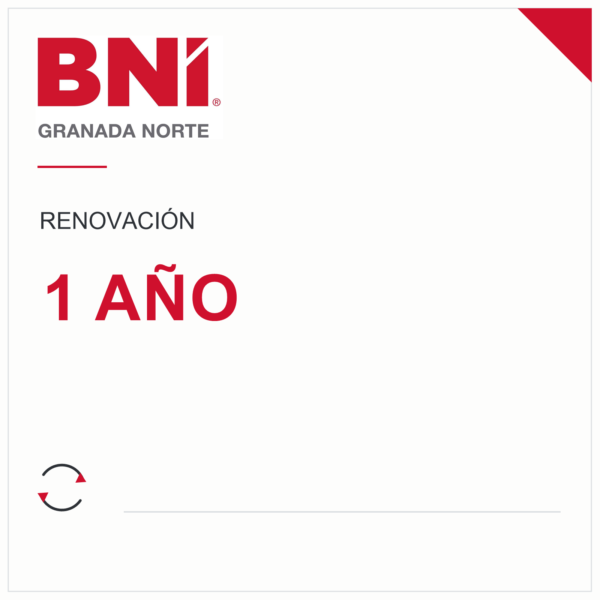 RENOVACIÓN MIEMBRO MEMBRESÍA 1 AÑO